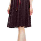Vestido de renda evasê sem mangas com cinto e cinto SL Fashions feminino, tamanho 6, marrom