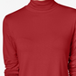 JM Collection Top feminino de gola alta vermelho tamanho XX-G