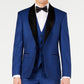 Ryan Seacrest Distinction Paletó Masculino Azul Color Block Tamanho 44