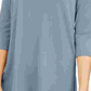 Blusa assimétrica com ombros descobertos Alfani feminina, azul, tamanho grande