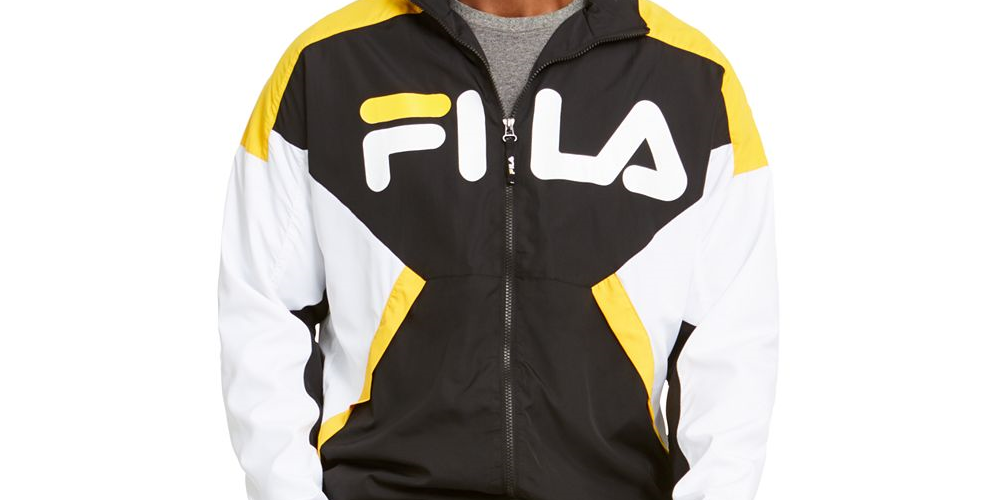 Jaqueta Fila Oliviero Wind Masculina Preta Tamanho -2XL