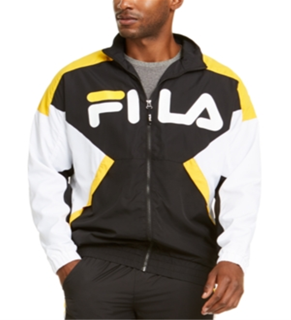 Jaqueta Fila Oliviero Wind Masculina Preta Tamanho -2XL