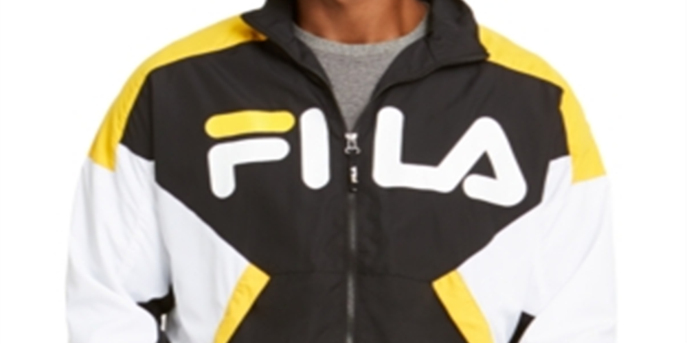 Jaqueta Fila Oliviero Wind Masculina Preta Tamanho -2XL