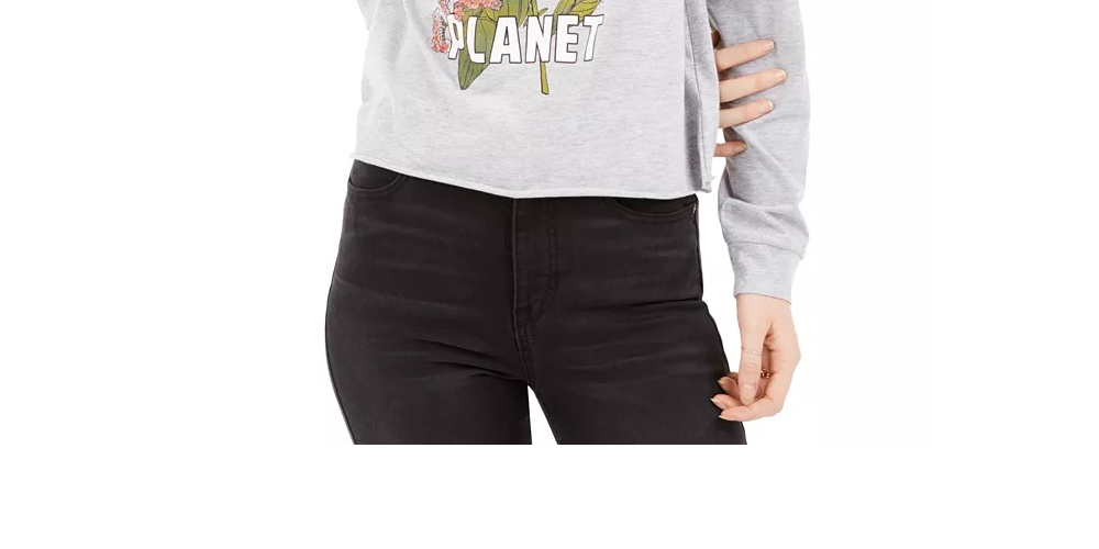 Camiseta gráfica One Planet da Rebelious One Juniors, tamanho médio, cinza