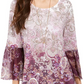 Túnica babydoll estampada feminina Style &amp; Co, roxa, tamanho X-S