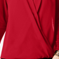 Blusa feminina Alfani Surplice vermelha tamanho X-Large
