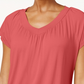 Camiseta feminina Blusa JM Collection Vermelha Tamanho X-S