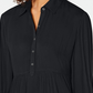 Camisa túnica babydoll feminina pequena estilo &amp; co, preta, tamanho PS