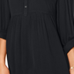 Camisa túnica babydoll feminina pequena estilo &amp; co, preta, tamanho PS