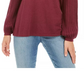 Suéter túnica feminino estilo &amp; co, manga curta, vermelho, tamanho PL