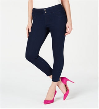Hue Women's Classic Smooth Denim Stretch Capris Leggings Black Size Small