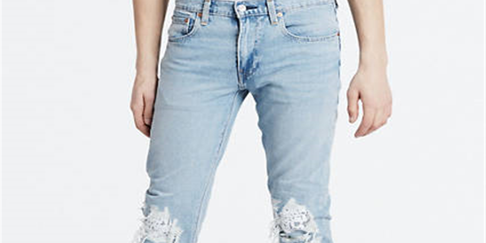 Calça Jeans Levi's Lo Ball Stack Masculina Azul Tamanho 31