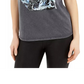 Camiseta feminina Guess Tiger Dream Easy Fit cinza tamanho X-G