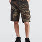 Calça cargo masculina Levi's verde camuflada com estampa traseira em cetim, tamanho 34