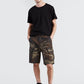 Calça cargo masculina Levi's verde camuflada com estampa traseira em cetim, tamanho 34