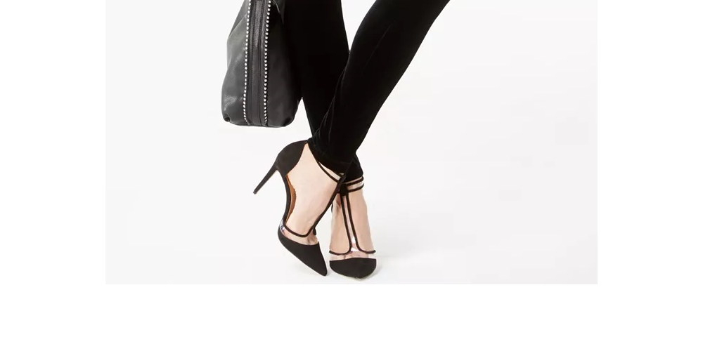 Calça skinny de veludo feminina Petite da INC International Concepts, preta, tamanho 4 Petite
