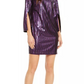 Vestido justo com lantejoulas Gia Trina Turk feminino, azul/rosa, tamanho 6
