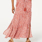 Saia longa estampada com cintura franzida da American Rag Juniors, tamanho X-S