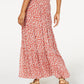 Saia longa estampada com cintura franzida da American Rag Juniors, tamanho X-S