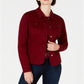 Jaqueta jeans feminina Charter Club vermelha tamanho XL