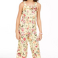 Charter Club Big Girls Mommy &amp; Me Macacão com estampa floral amarelo tamanho pequeno-médio