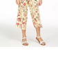 Charter Club Big Girls Mommy &amp; Me Macacão com estampa floral amarelo tamanho pequeno-médio