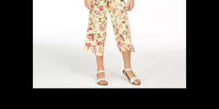 Charter Club Big Girls Mommy &amp; Me Macacão com estampa floral amarelo tamanho pequeno-médio