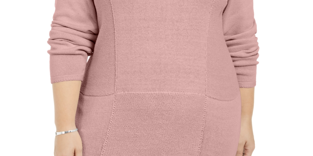 Túnica feminina Karen Scott Plus Knit Rosa Tamanho 3X