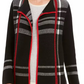 Cardigan feminino Charter Club Petite com frente aberta, preto, tamanho PS