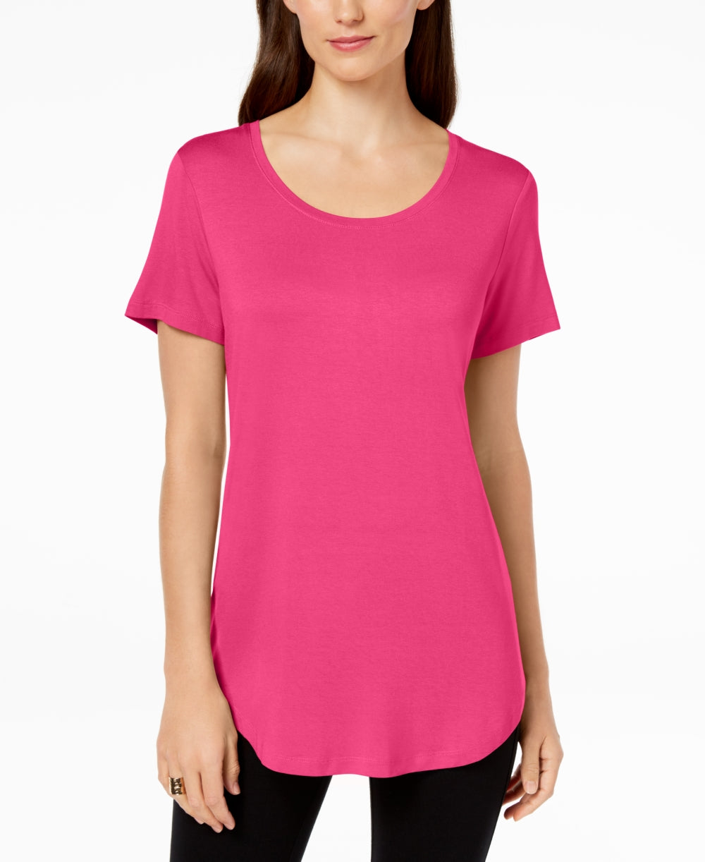 Top NOSOTOCK JM Collection Feminino com Decote Redondo Rosa Tamanho P