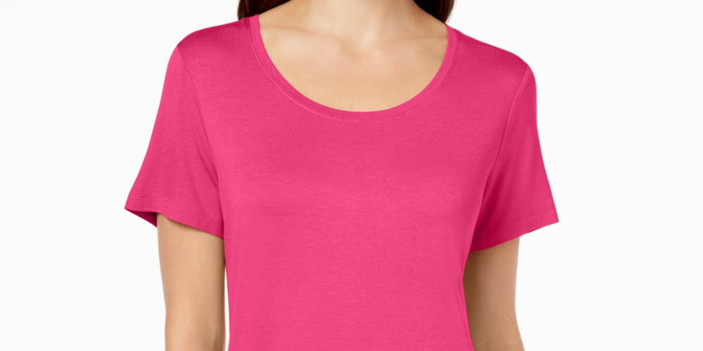 Top NOSOTOCK JM Collection Feminino com Decote Redondo Rosa Tamanho P