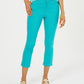 Calça jeans feminina Charter Club Tummy-Control Bristol Capri, azul, tamanho 4