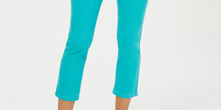 Calça jeans feminina Charter Club Tummy-Control Bristol Capri, azul, tamanho 4