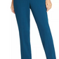Calça feminina DKNY azul-petróleo com cinto e zíper para usar no trabalho, verde, tamanho 4