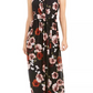 Vestido longo feminino com estampa floral e alças finas, preto, tamanho 12, da INC International Concepts