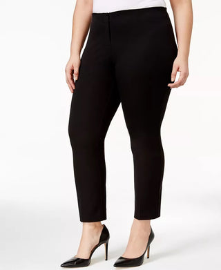 Calça curta feminina Alfani Plus Size Preta Tamanho 14W