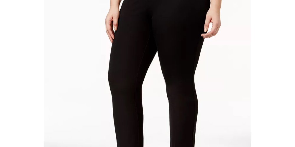 Calça curta feminina Alfani Plus Size Preta Tamanho 14W