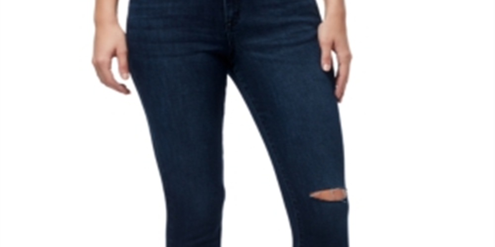 Calça jeans skinny feminina William Rast, cintura média, azul, tamanho 32
