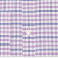 Camisa social masculina Tommy Hilfiger com ajuste fino e gola flexível xadrez, roxa, tamanho 16,5 x 34 x 35