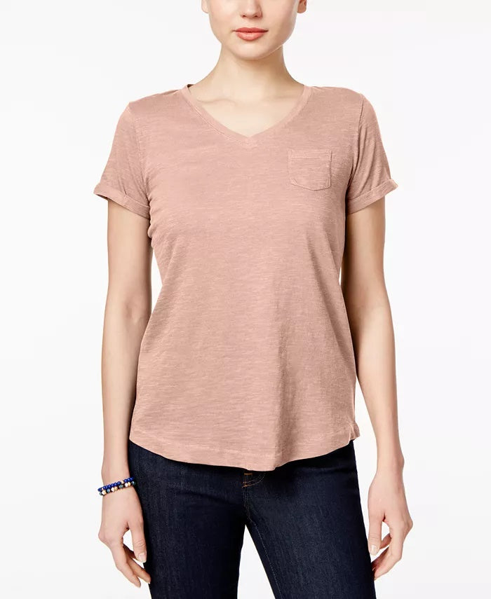 Camisa feminina de flanela xadrez de manga comprida Style &amp; Co, cinza, tamanho PL