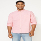 Camisa Oxford Masculina Nautica Classic Fit Rosa Tamanho X-G