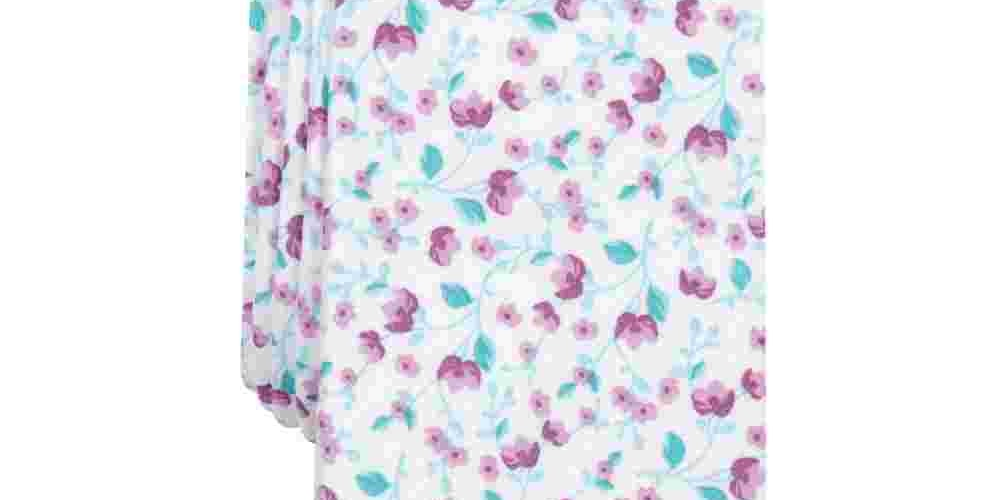 Gravata de pescoço floral de algodão Bar III masculina, branca, tamanho sem tamanho