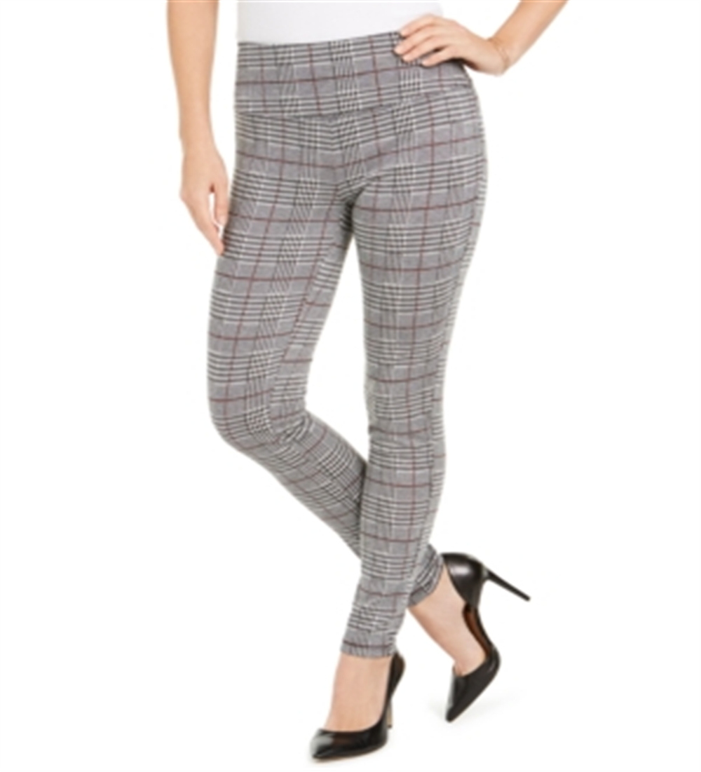 Leggings femininas Glen Plaid da INC International Concepts, cinza, tamanho XX-G
