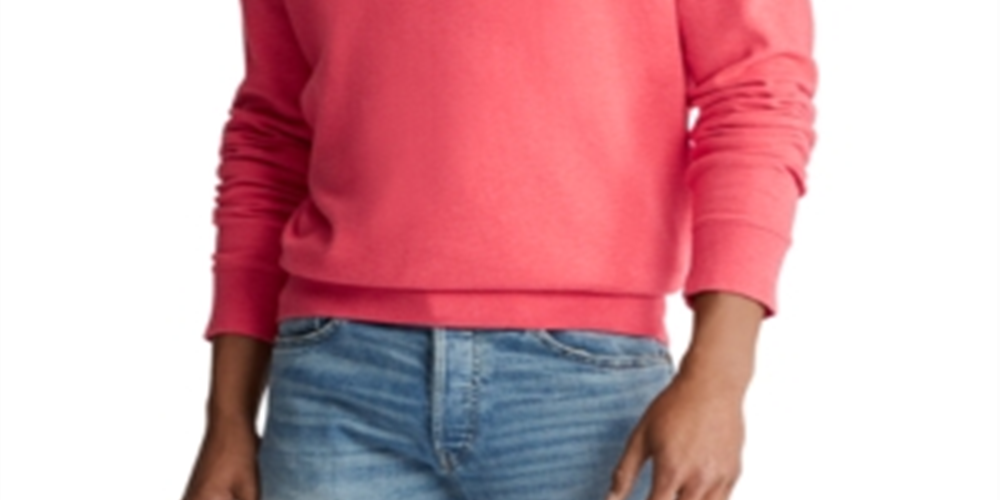 Suéter Ralph Lauren Masculino com Zíper de 1/4 Rosa Tamanho P