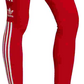 Legging Adidas Feminina 3 Listras Logo Vermelha Tamanho X-G