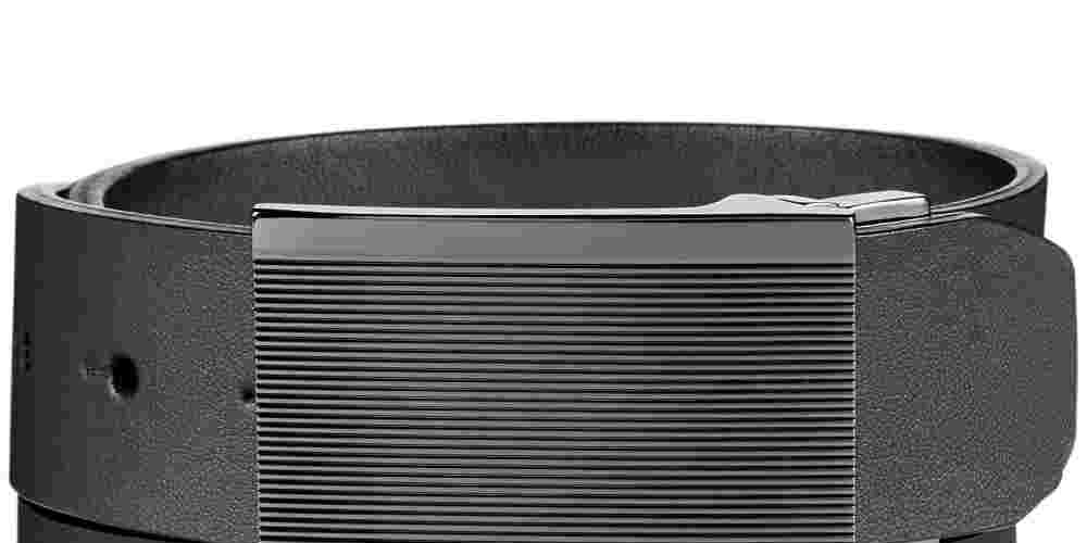 Cinto reversível Alfani masculino Cut Edge, cor carvão, tamanho 40