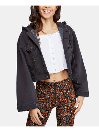 Jaqueta feminina Free People cinza tamanho pequeno
