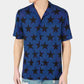Camisa masculina American Rag com estampa de estrela e gola de acampamento, azul, tamanho XX-G
