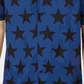 Camisa masculina American Rag com estampa de estrela e gola de acampamento, azul, tamanho XX-G