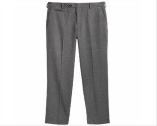 Calça social Ralph Lauren para meninos, frente lisa, cinza, tamanho 27W